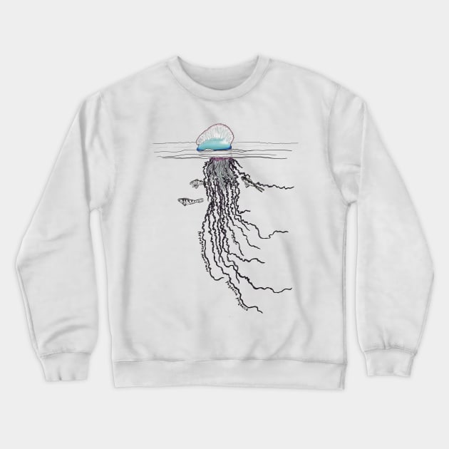 Portuguese Man O War Crewneck Sweatshirt by mernstw